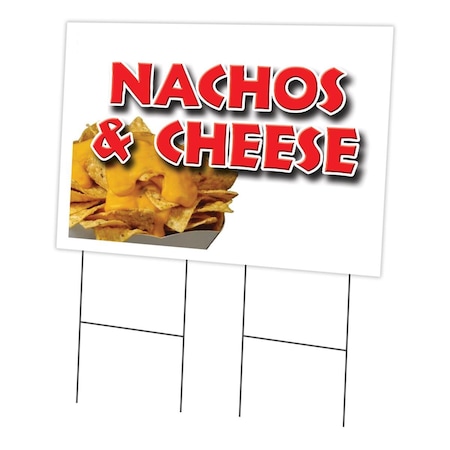 Amistad 24 x 36 in. Nachos & Cheese Yard Sign & Stake AM2679195